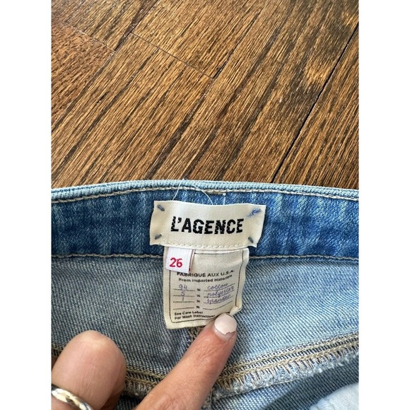 L'Agence Cicely High Rise Bermuda Jean Short for Women's Size 26 I0318 - Picture 6 of 9